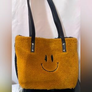 Happy Face/ Sad Face Furry Bag